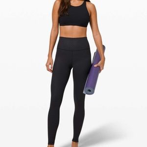 lattice work emboss black lululemon